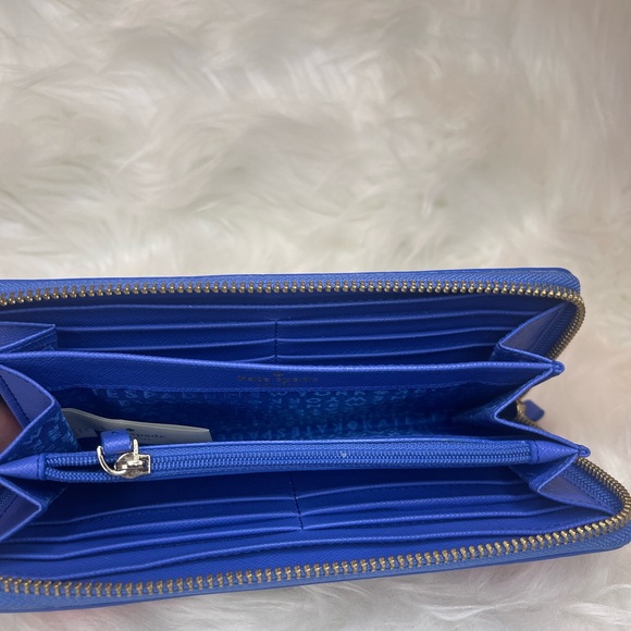Kate Spade Sunglasses Novelty Bag and wallet Blue and White Striped Bag Set EUC